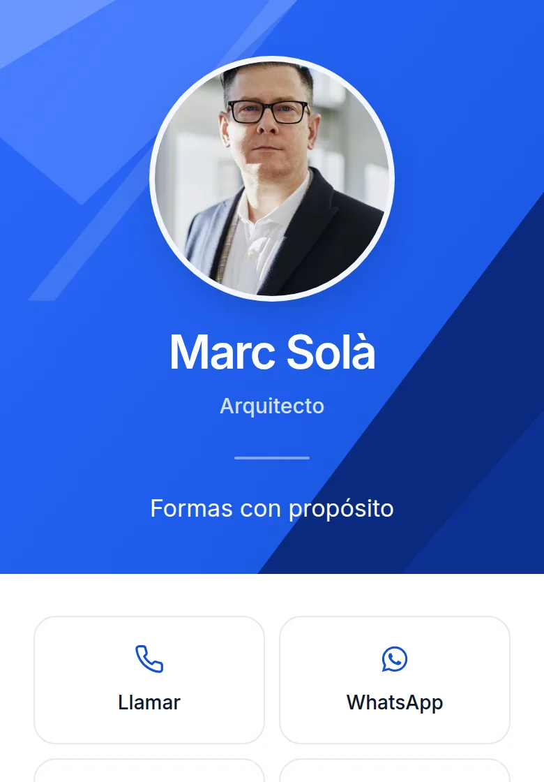 Plantilla Geométrico, con datos de ejemplo inventados