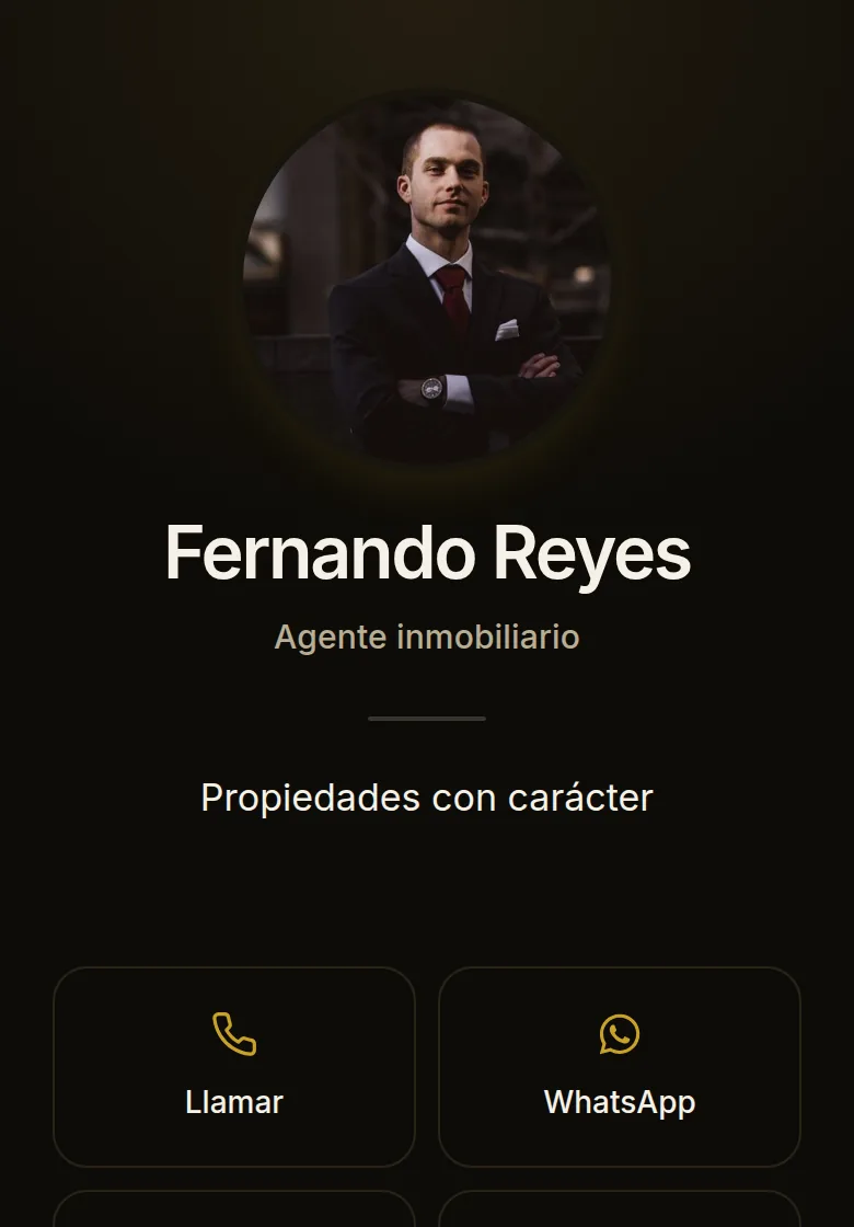 Plantilla Lujo, con datos de ejemplo inventados
