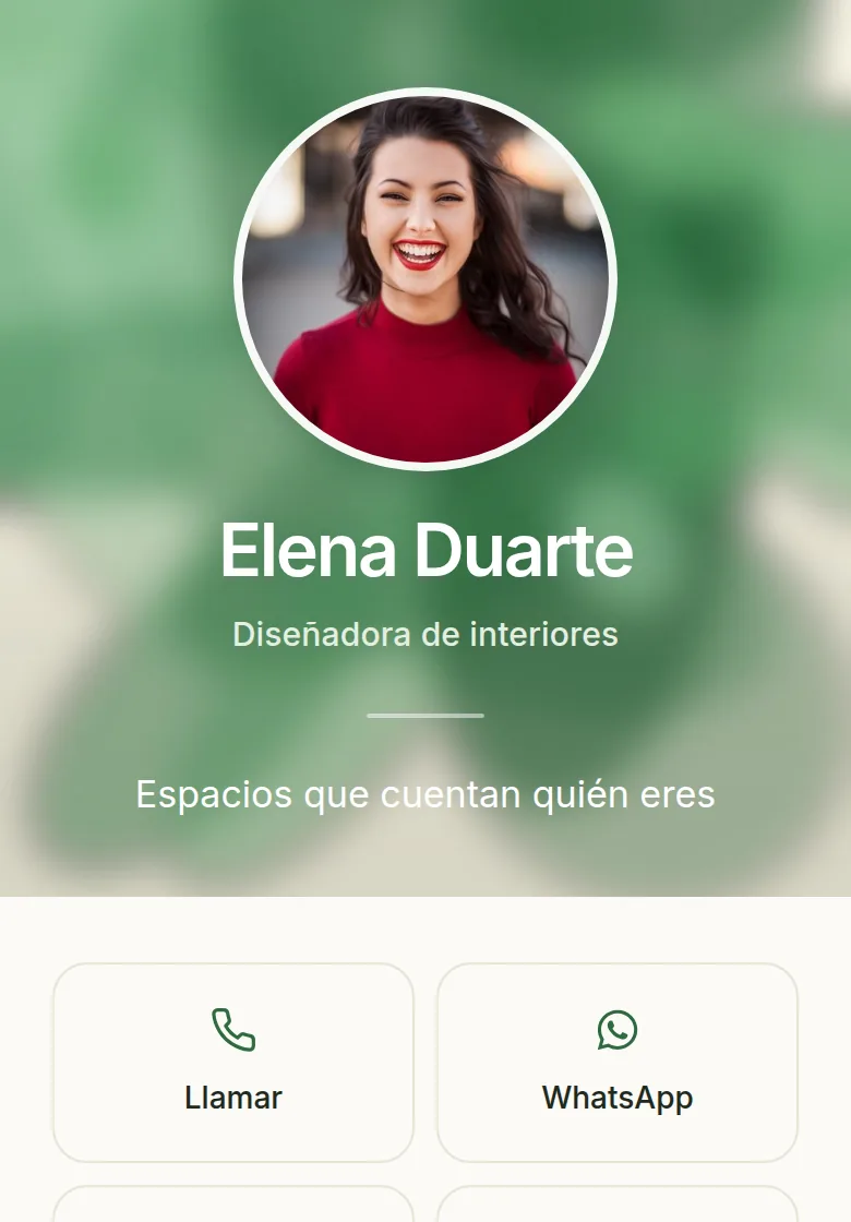 Plantilla Orgánico, con datos de ejemplo inventados